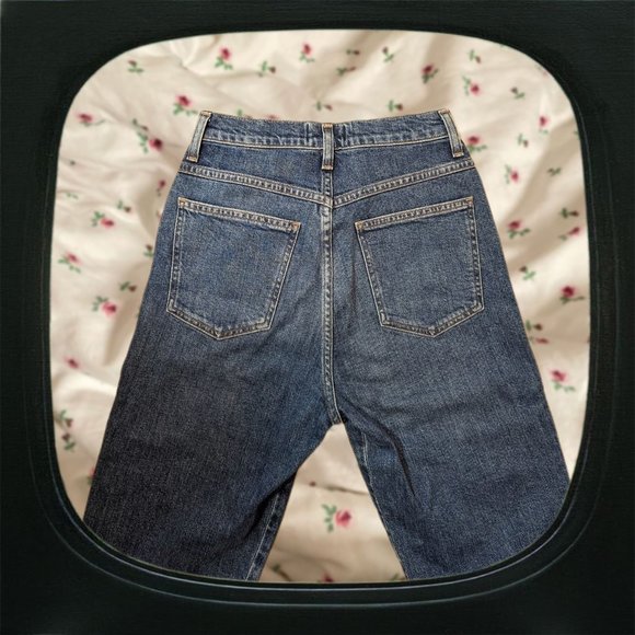 Nwot Agolde medium wash 90's straight leg fit jeans - Picture 3 of 5